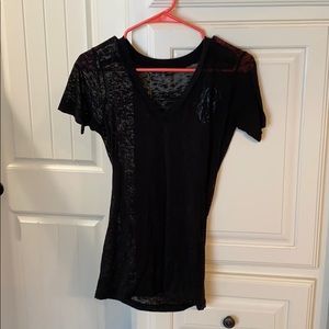 Black Sinful skull design T-shirt